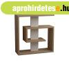 Lerak�asztal polcos 55cm, t�lgy sz�n�, feh�r - MELI MELO - B
