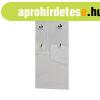 El�szoba panel, 4 akaszt�val, 46 cm, magasf�ny� feh�r - BRIL