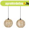 Rattan mennyezeti l�mpa, g�mb alak� - BULLES - Butop�a