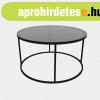 �veg doh�nyz�asztal, fekete, f�m kerettel, kerek, 100 cm - C