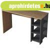 �r�asztal, polcos, t�lgy sz�n�-antracit - ALPINE - Butop�a