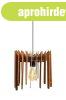 Mennyezeti l�mpa, MDF fa, �ll�that� k�bellel, di�barna, 30cm