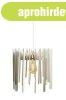 Mennyezeti l�mpa, MDF fa, �ll�that� k�bellel, feh�r, 30cm - 