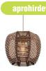 Mennyezeti l�mpa, fa �s bambusz ut�nzat b�r�val, �ll�that� k