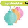 Napelemes lampion (sz�nes, hidegfeh�r LED, 21 cm)