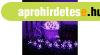 Napelemes f�nyf�z�r, 50 LED, cseresznyefa vir�g design, lila