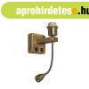 Fali l�mpa bronz, LED-del �s olvas�karral - Brescia Combi