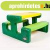 Gyerek piknik asztal 6 szemlyes ? zld-srga ? Little Tikes
