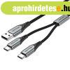 Vention USB-A/M -> 2*USB-C/M, 0,5m, (3A,60W), k�bel