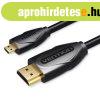 Vention micro HDMI/M -> HDMI/M, (fekete) 1,5m, k�bel