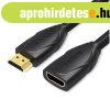 Vention HDMI/M -> HDMI/F (hosszabb�t�, fekete), 3m, k�bel