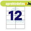 Etikett c�mke, 97x42,4mm, 100 lap, 12 c�mke/lap