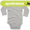 Babybugz Hossz� ujj� baba body - Sz�rke mel�rozott | 12-18 h