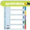 Regiszter, lamin�lt karton, A4, 6 r�szes, ESSELTE "Myla
