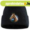 Bontis K�t�tt sapka lovas h�mz�ssel - Fekete