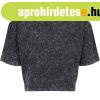 Build Your Brand N�i crop top p�l� Acid Washed - S�t�tsz�rke