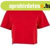 Build Your Brand R�vid ujj� n�i crop top p�l� - Piros | XS