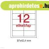 Etikett A1288 42,4 x 97 mm 100 �v LCA1288 Apli