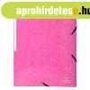 Gumis mappa, karton, A4, EXACOMPTA "Iderama", pink