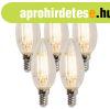 5 db-os k�szlet E14-es szab�lyozhat� LED gyertyal�mpa B35 5W