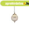 Art Deco f�gg�l�mpa krist�llyal �s arannyal 35 cm - Kasbah