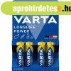 Elem AA ceruza LR06 Longlife Power 4 db/csomag, Varta