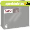 Szalv�ta 2 r�teg� 38 x 38 cm 40 lap/cs Fato Star sz�rke_8299