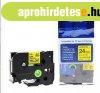 Ut�ngy�rtott BROTHER TZeS651 szalagkazetta 24mm x 8 m s�rga 