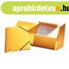 Gumis mappa A4, presp�n karton, 15mm, Esselte Rainbow s�rga