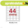 Etikett LCA03054 48,5 x 25,4 mm elt�vol�that� 4400 db/csomag