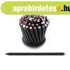 Grafitir�n v�g�n SWAROVSKI� krist�llyal fekete test 17,5 cm 