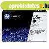 HP l�zertoner CE255A No.55A fekete 6000 old.