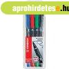Alkoholos marker k�szlet 1mm, STABILO OHPen M, 4 klf. sz�n