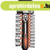 Dug�kulcs k�szlet hajt�karral 1/2" 19 r�szes 8-32 mm