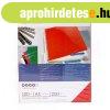 H�tlap, A4, 250 g. f�nyes 100 db/csomag, Evo piros
