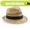 Beechfield Szalmakalap Ny�ri Trilby - Natural | S/M