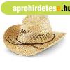 Beechfield Szalma cowboy-kalap - Natural