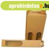 Bortart� pap�rdoboz, 2-es, sima, nat�r