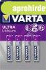 Elem, AAA mikro, 4 db, ltium, VARTA "Ultra Lithium&quo