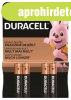 Elem, AAA mikro, 4 db, DURACELL "Basic"