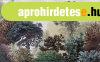 Sz�nes lomb� erd�t �br�zol� tap�ta, 400x250 cm, z�ld - k�k -