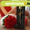 Luxus r�zsa d�szdobozban