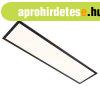 Modern LED panel fekete 100 cm, beptett LED-del, meleg fn