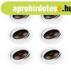 6 darabos modern, �ll�that�, feh�r s�llyesztett spotl�mpa sz