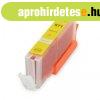 Canon -hoz, ? CLI-571XL Y (srga) CHIPES utngyrtott TINTAP