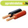 Hangsz�r�vezet�k, piros-fekete, 2x0,35mm, 10m