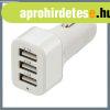 Auts USB adapter ? 3 portos, 12/24V szivargyjthoz, 5V/210