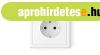 Adria feh�r Schuko dugalj kerettel, csavaros bek�t�ssel, 16A