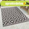K�lt�ri sz�nyeg teraszra skandin�v rombusz - fekete 160x220 