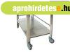 Rozsdamentes m�szerasztal - 2 polcos - 120x65cm m�szerkocsi